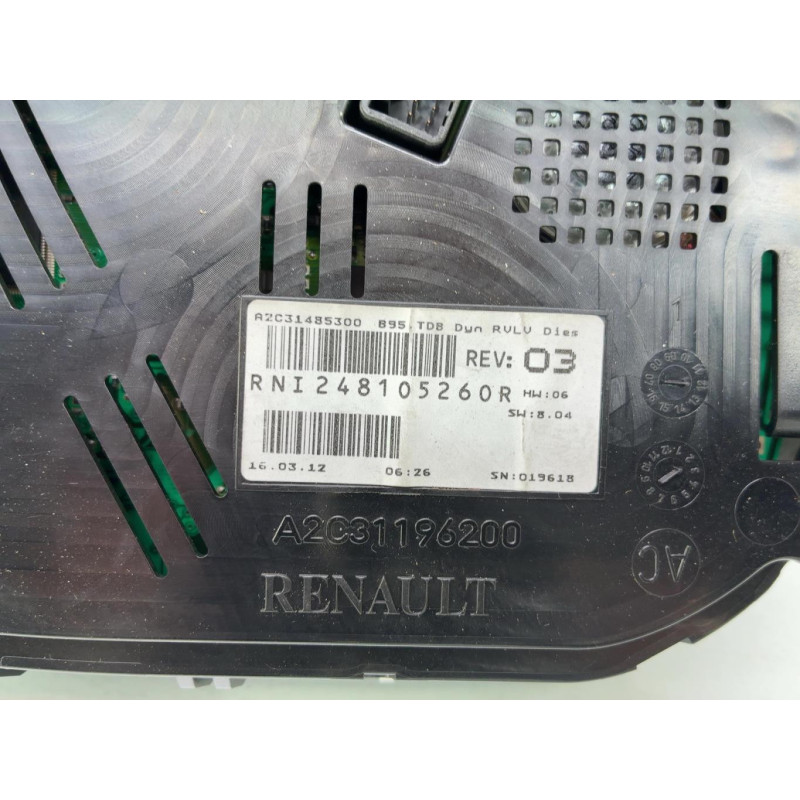 Compteur RENAULT MEGANE 3 Photo n°3