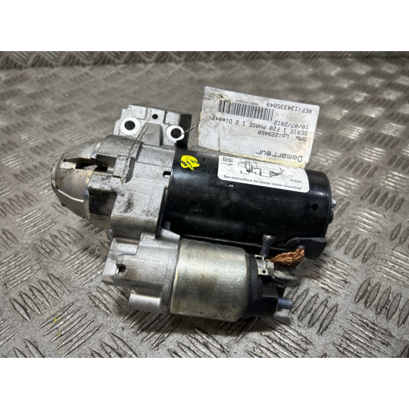 Demarreur BMW SERIE 1 F20 Photo n°3