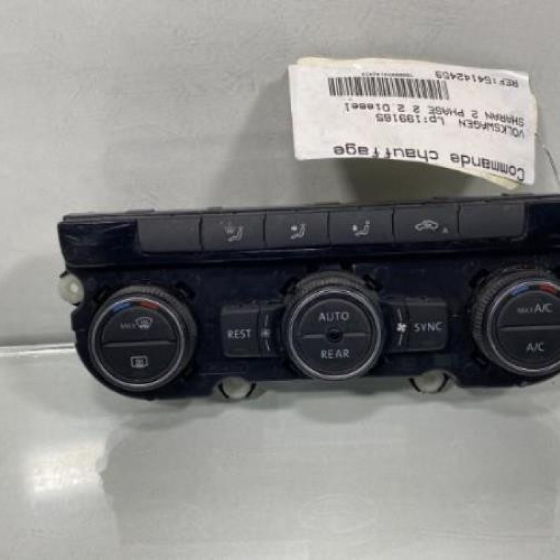 Commande chauffage VOLKSWAGEN SHARAN 2 Photo n°1
