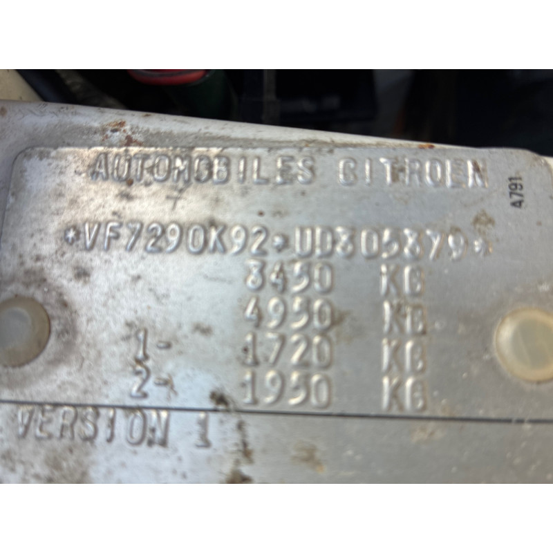 CITROEN C25 PHASE 2 2.5 TD - 8V TURBO Photo n°15