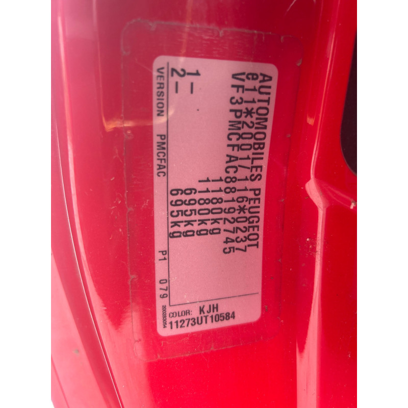 PEUGEOT 107 PHASE 1 1.0i - 12V Photo n°13
