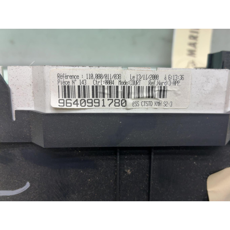 Compteur PEUGEOT 106 Photo n°2