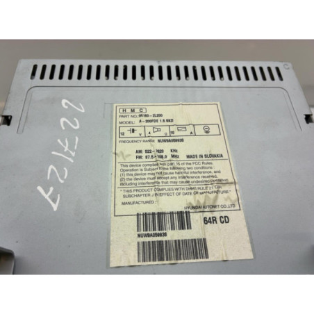 Autoradio d'origine HYUNDAI I 30 1