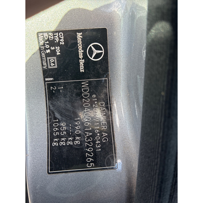 MERCEDES CLASSE C 204 PHASE 1 200 2.2 CDI - 16V TURBO Photo n°17