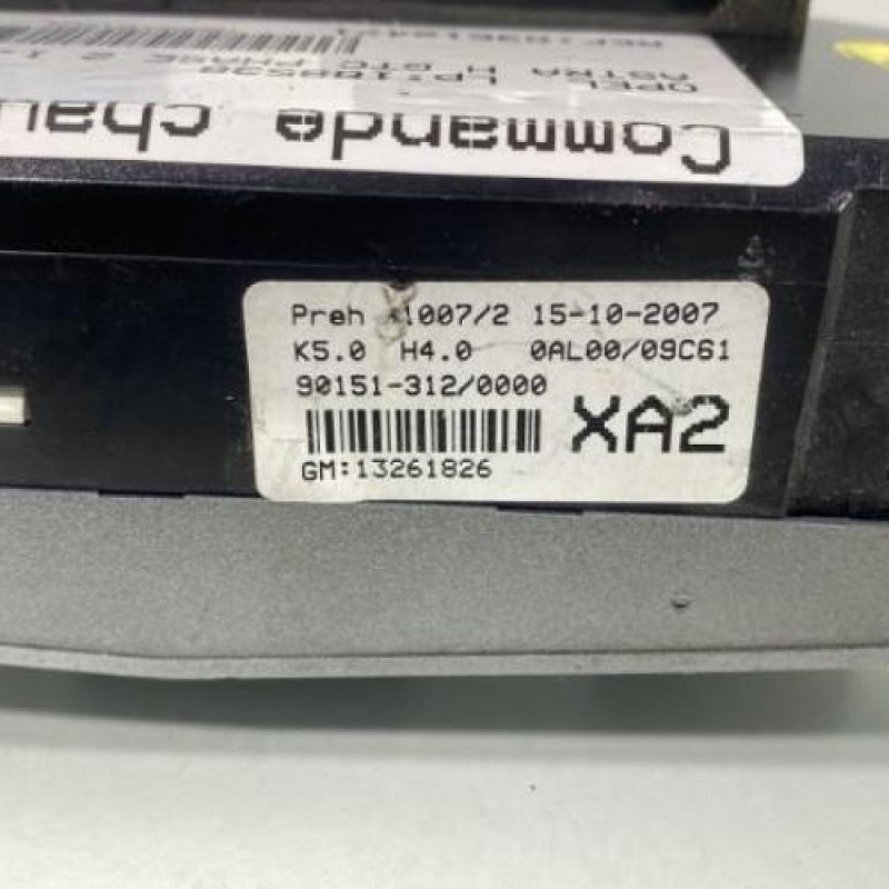 Commande chauffage OPEL ASTRA H Photo n°2