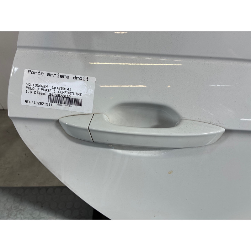 Porte arriere droit VOLKSWAGEN POLO 6 Photo n°3