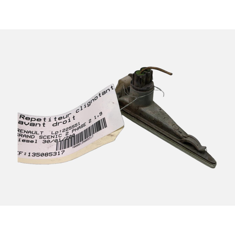 Repetiteur clignotant avant droit  (Feux) RENAULT GRAND SCENIC 2 Photo n°4