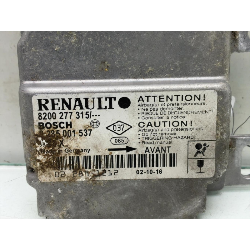 Boitier air bag RENAULT CLIO 2 Photo n°2