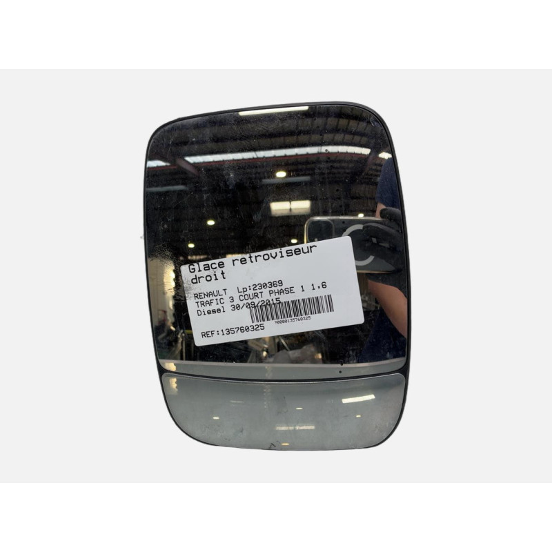 Glace retroviseur droit RENAULT TRAFIC 3 COURT Photo n°1