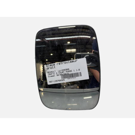 Glace retroviseur droit RENAULT TRAFIC 3 COURT Photo n°1