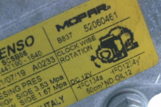 Compresseur clim FIAT 500 2