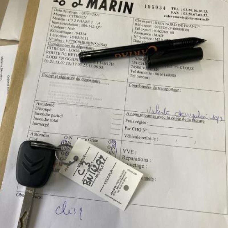 Serrure arriere droit CITROEN C3 2 Photo n°13