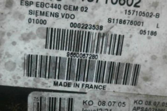 Bloc ABS (freins anti-blocage) PEUGEOT 407