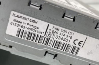 Autoradio d'origine FIAT PANDA 2