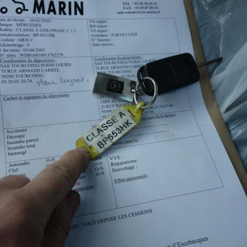 Retroviseur droit MERCEDES CLASSE A 168 Photo n°13
