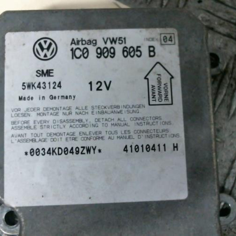 Boitier air bag VOLKSWAGEN PASSAT 4 Photo n°3