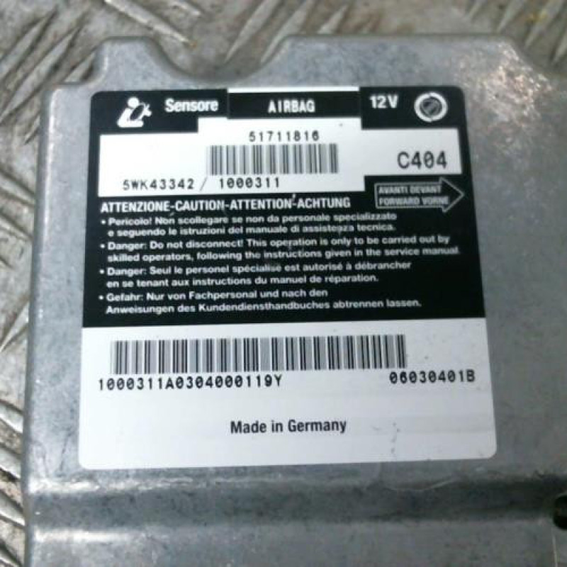 Boitier air bag FIAT STILO Photo n°2