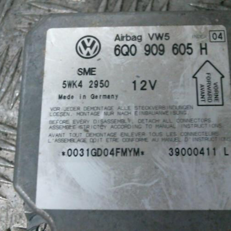 Boitier air bag SKODA FABIA 1 Photo n°3