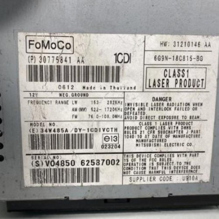 Autoradio d'origine VOLVO S 80 2