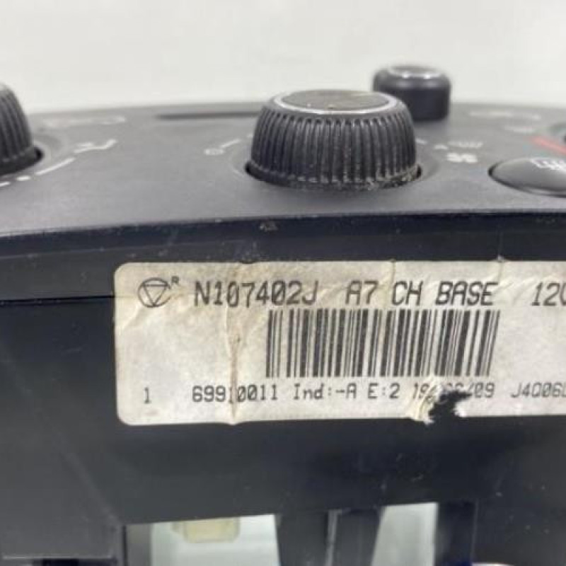 Commande chauffage PEUGEOT 207 Photo n°3