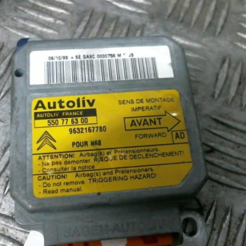 Boitier air bag CITROEN XSARA PICASSO Photo n°3