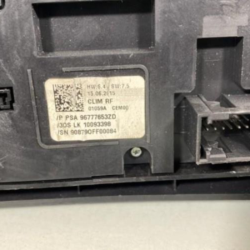 Commande chauffage PEUGEOT 308 2 SW Photo n°3