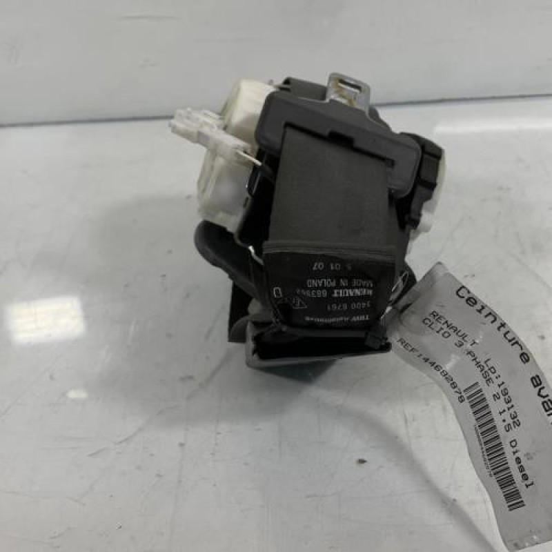 Pretensionneur de ceinture avant droit RENAULT CLIO 3 Photo n°2