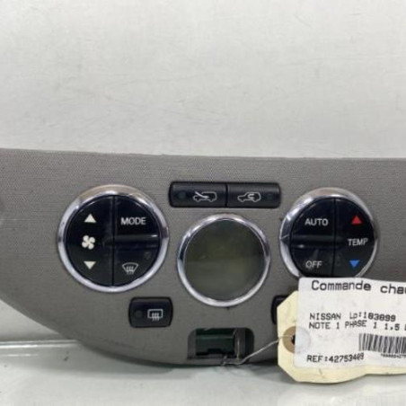 Commande chauffage NISSAN NOTE 1 Photo n°1