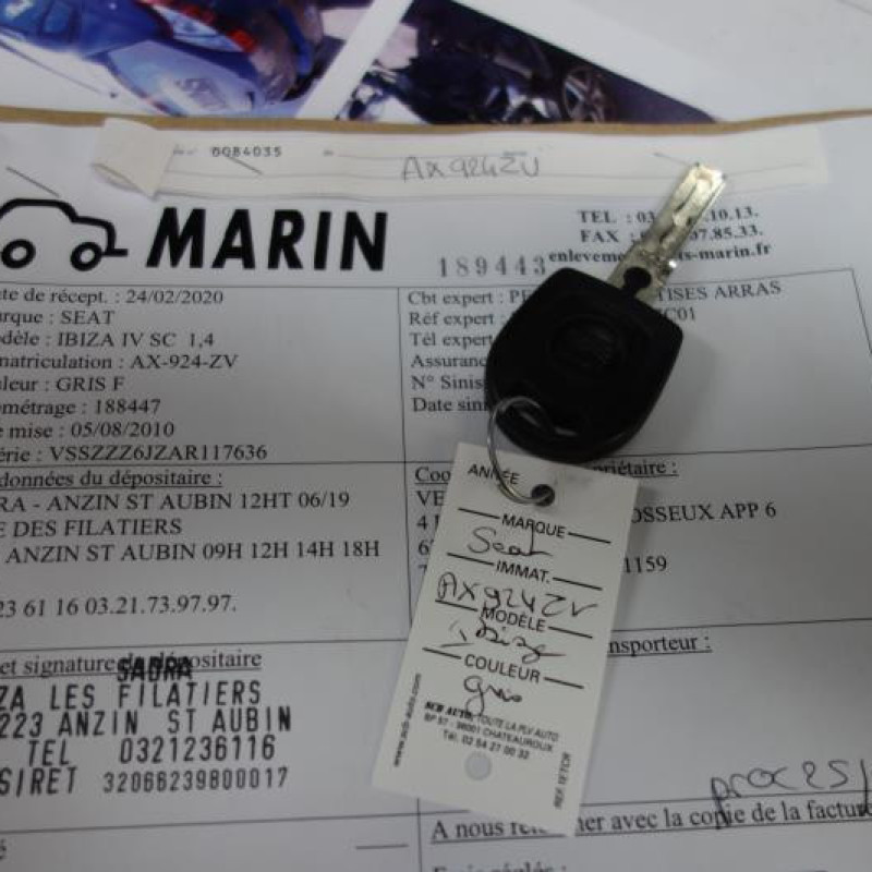 Boite a gants SEAT IBIZA 4 Photo n°3