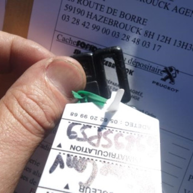 Attache ceinture arriere gauche PEUGEOT 309 Photo n°13
