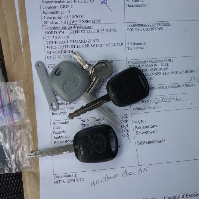Ceinture arriere gauche TOYOTA COROLLA 10 Photo n°12