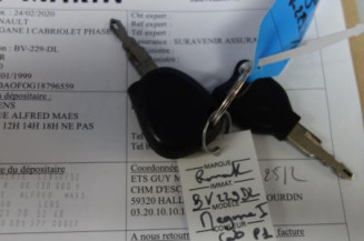 Ceinture arriere gauche RENAULT MEGANE 1