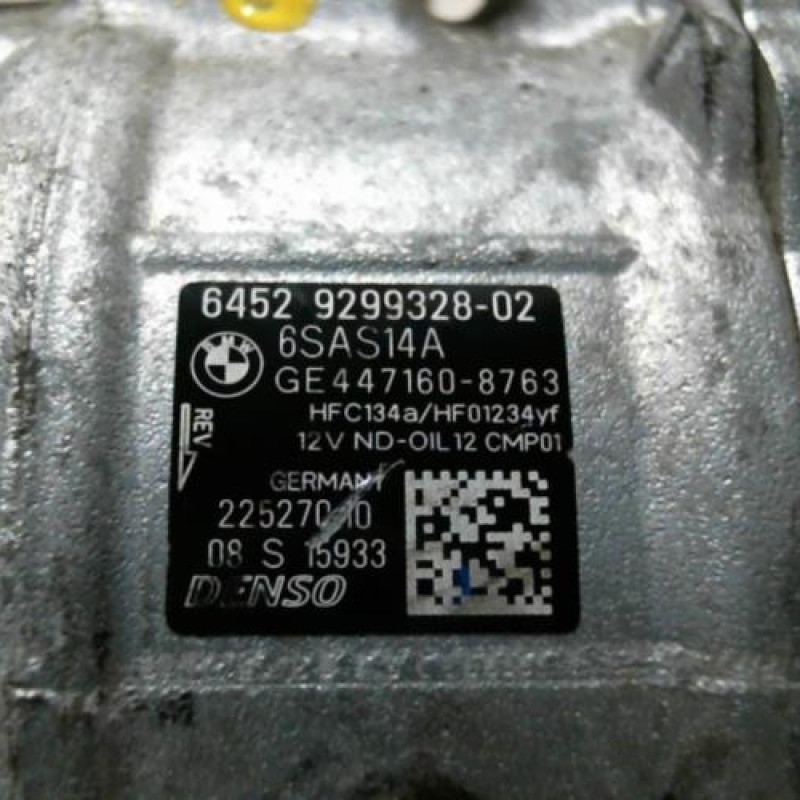 Compresseur clim BMW SERIE 3 F31 Photo n°1