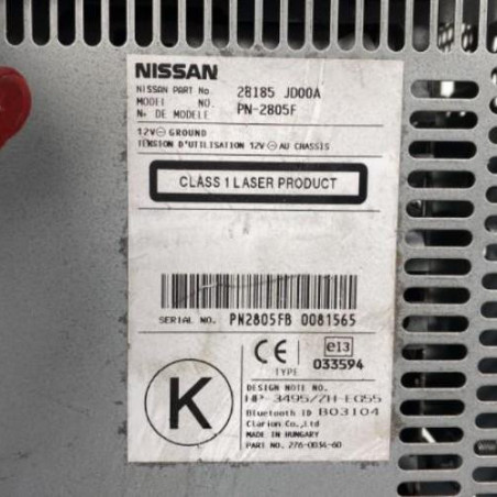Autoradio d'origine NISSAN QASHQAI 1