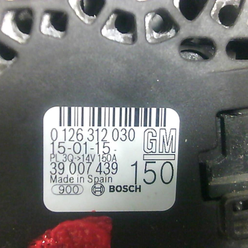 Alternateur OPEL CORSA E Photo n°3