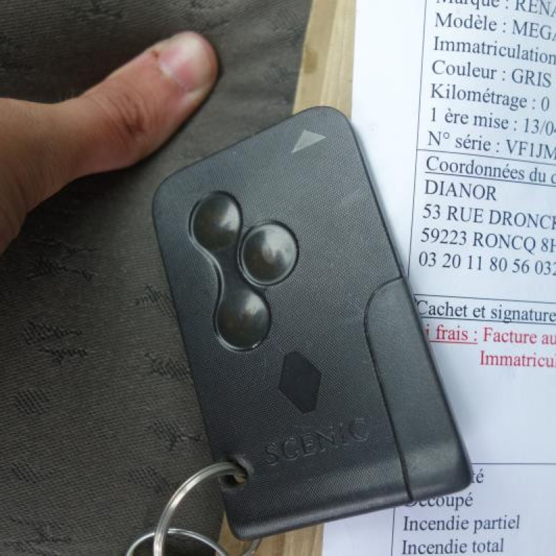 Leve vitre mecanique arriere droit RENAULT SCENIC 2 Photo n°8