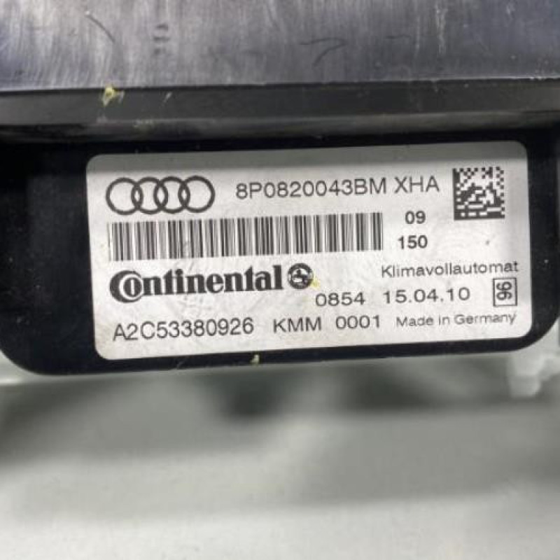Commande chauffage AUDI A3 2 Photo n°3