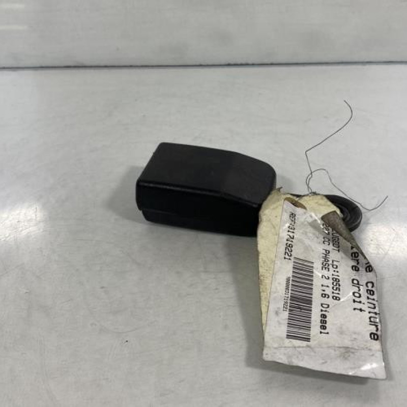Attache ceinture arriere droit PEUGEOT 207 Photo n°3
