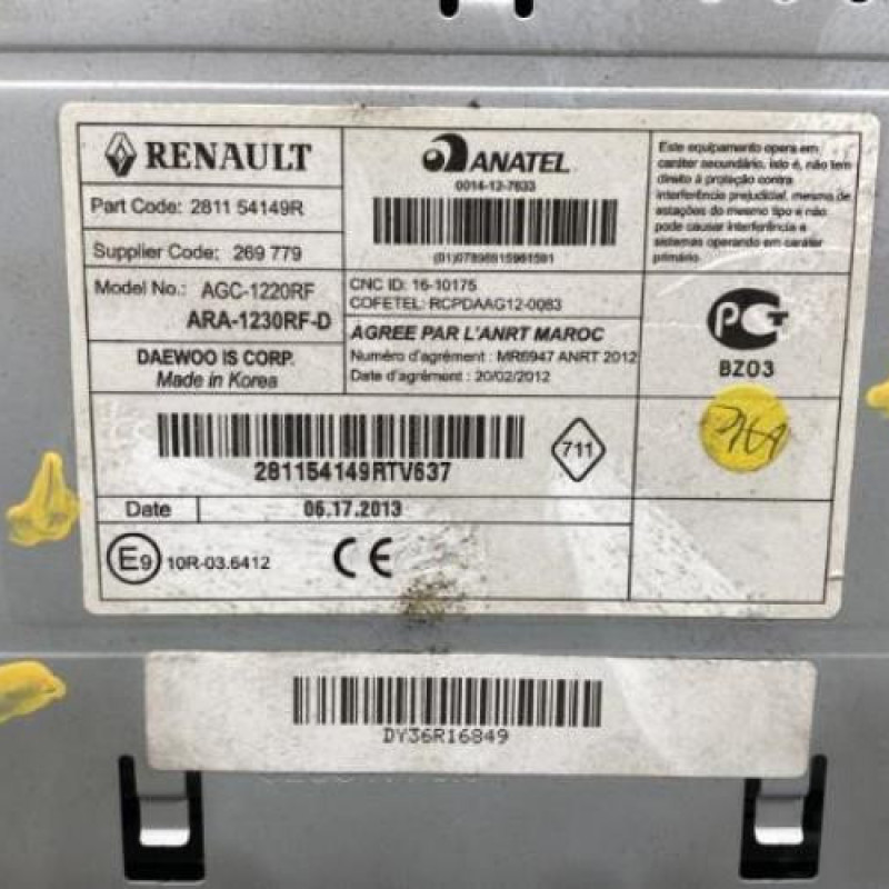 Autoradio d'origine RENAULT CLIO 4 Photo n°2