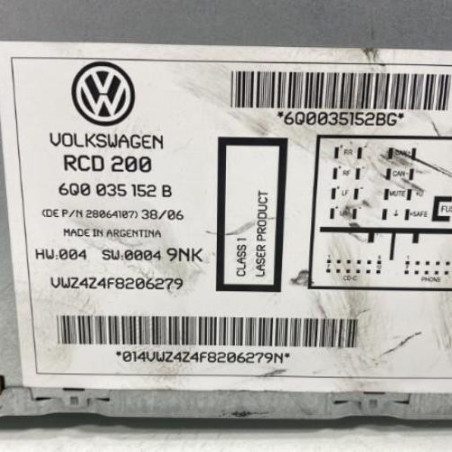 Autoradio d'origine VOLKSWAGEN POLO 4