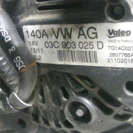 Alternateur VOLKSWAGEN GOLF 6 Photo n°1