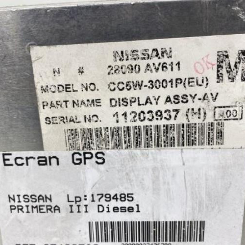 Ecran GPS NISSAN PRIMERA 3 Photo n°3