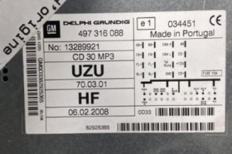 Autoradio d'origine OPEL CORSA D