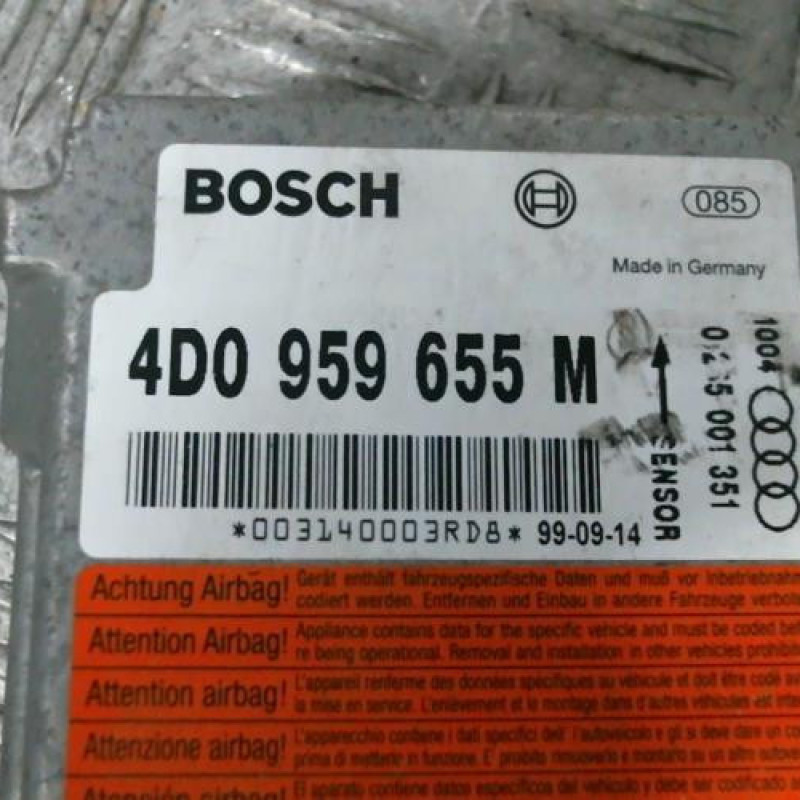 Boitier air bag AUDI A8 1 Photo n°3