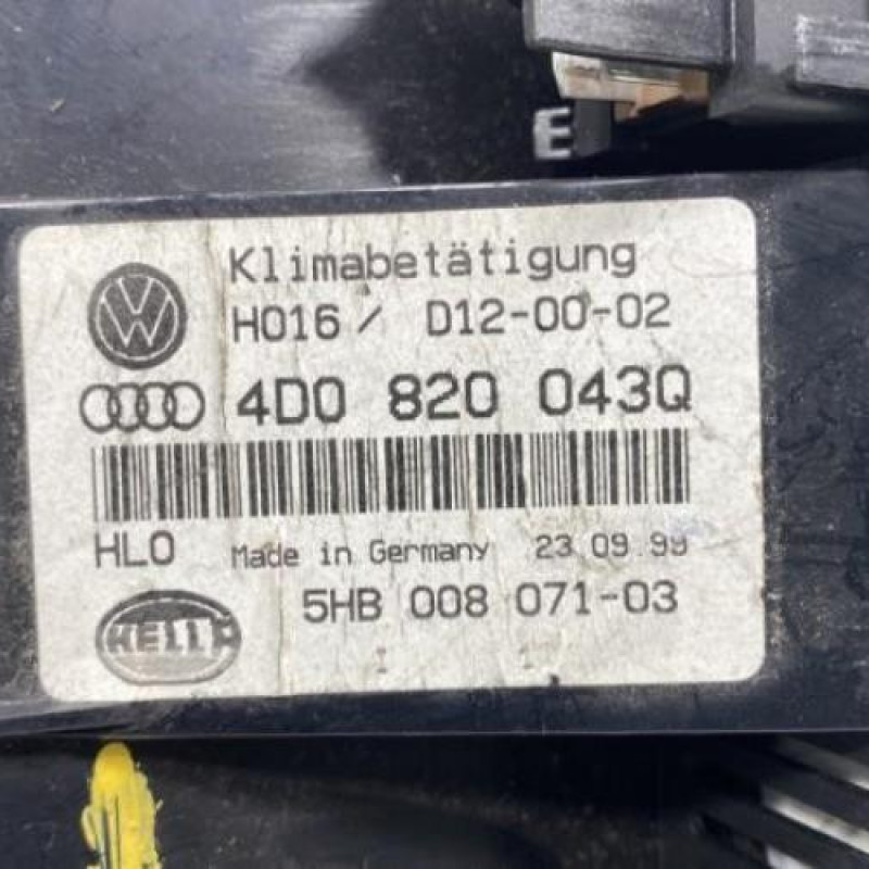 Commande chauffage AUDI A8 1 Photo n°3