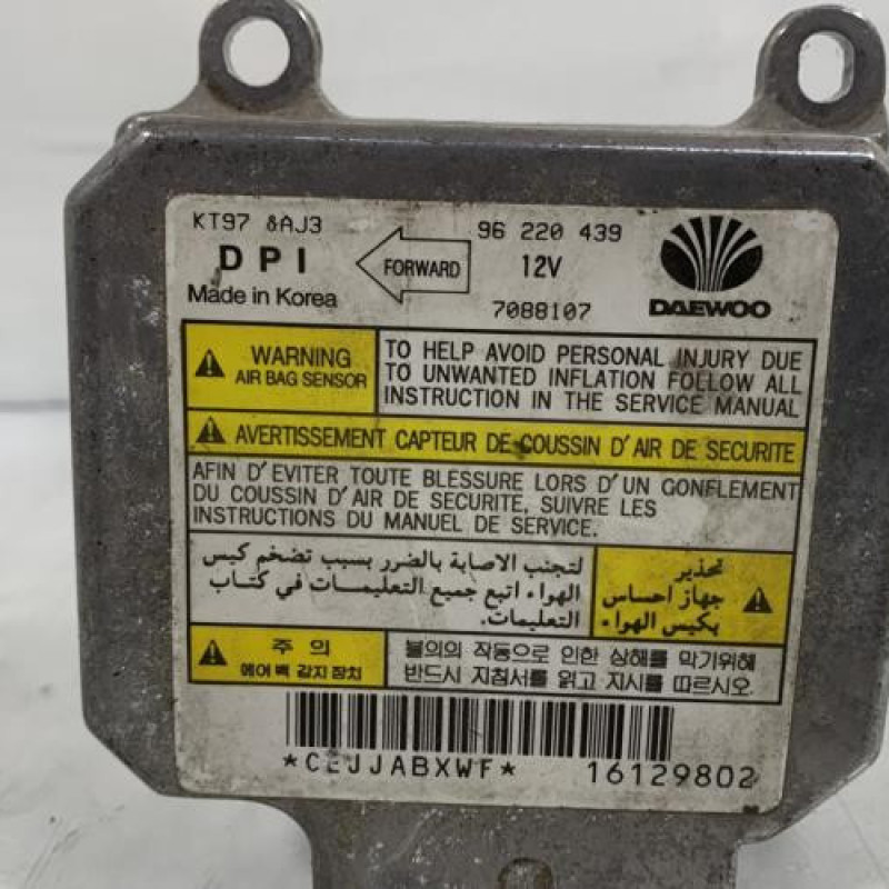 Boitier air bag DAEWOO LANOS Photo n°2