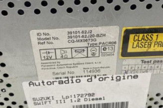 Autoradio d'origine SUZUKI SWIFT 3