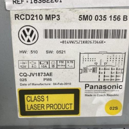 Autoradio d'origine VOLKSWAGEN POLO 5