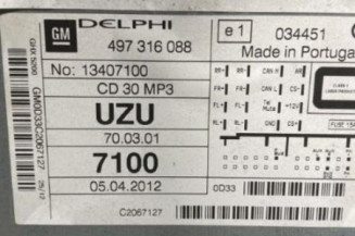 Autoradio d'origine OPEL CORSA D