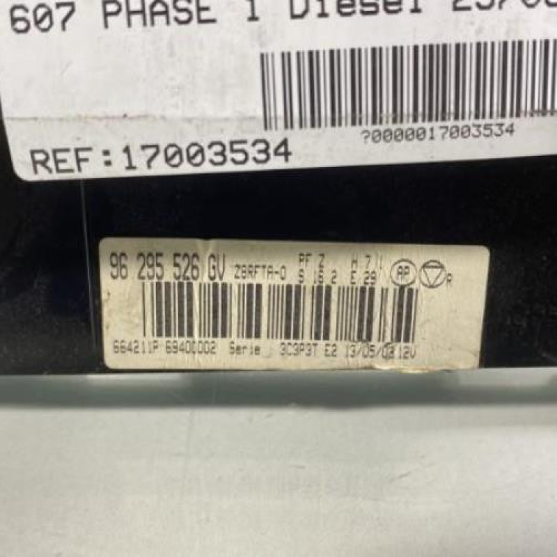 Commande chauffage PEUGEOT 607 Photo n°3